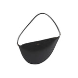TOTEME LEATHER SCOOPED SLING BAG, Black