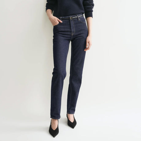 TOTEME LOW TAPER DENIM, Slate