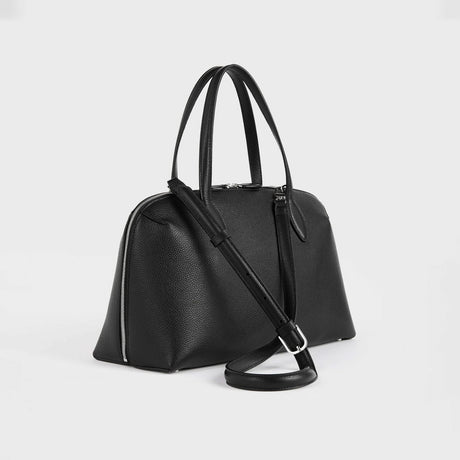TOTEME MEDIUM GRAINED-LEATHER DAY TOTE, Black