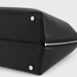 TOTEME MEDIUM GRAINED-LEATHER DAY TOTE, Black
