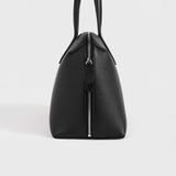 TOTEME MEDIUM GRAINED-LEATHER DAY TOTE, Black