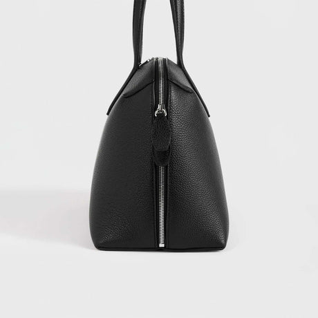 TOTEME MEDIUM GRAINED-LEATHER DAY TOTE, Black