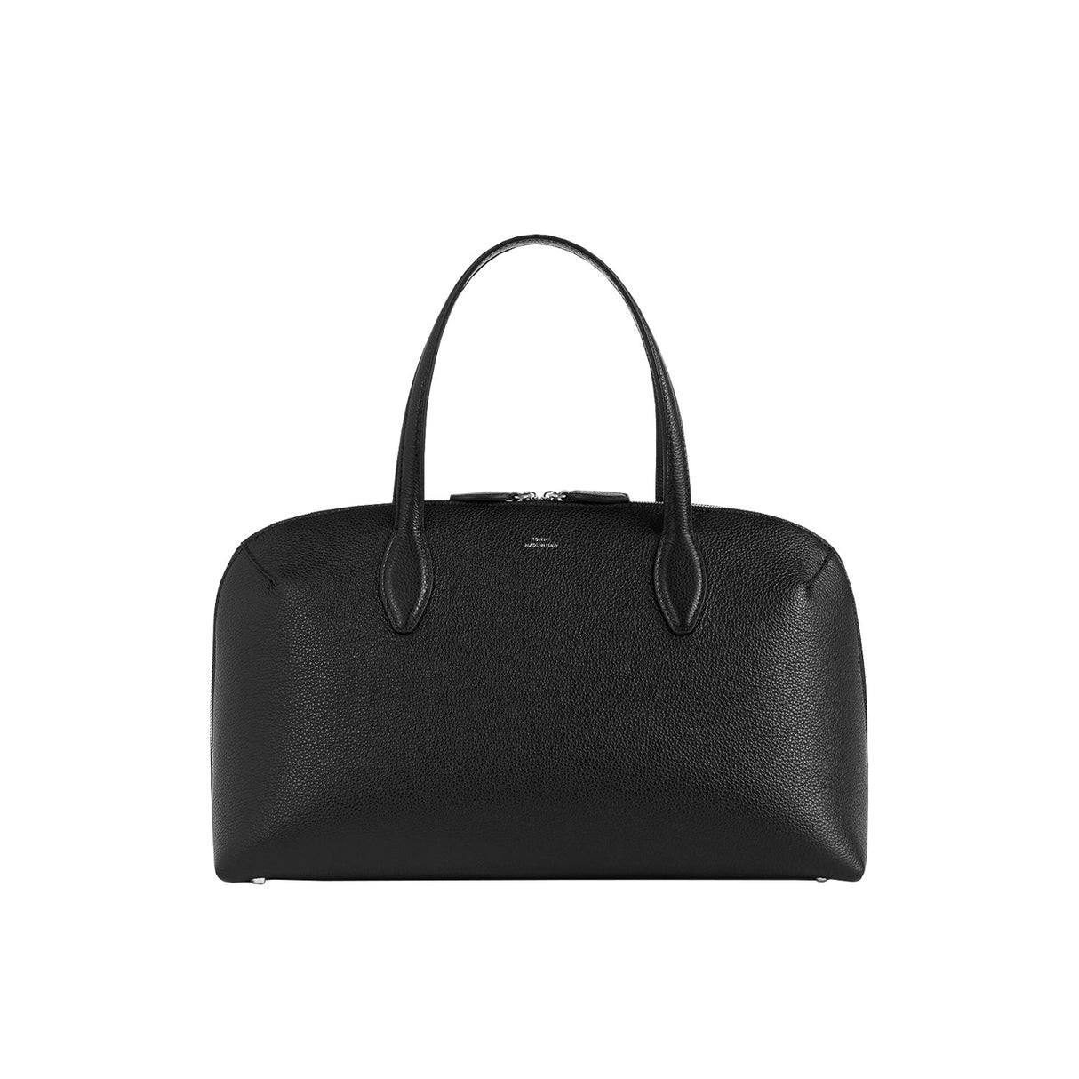 TOTEME MEDIUM GRAINED-LEATHER DAY TOTE, Black