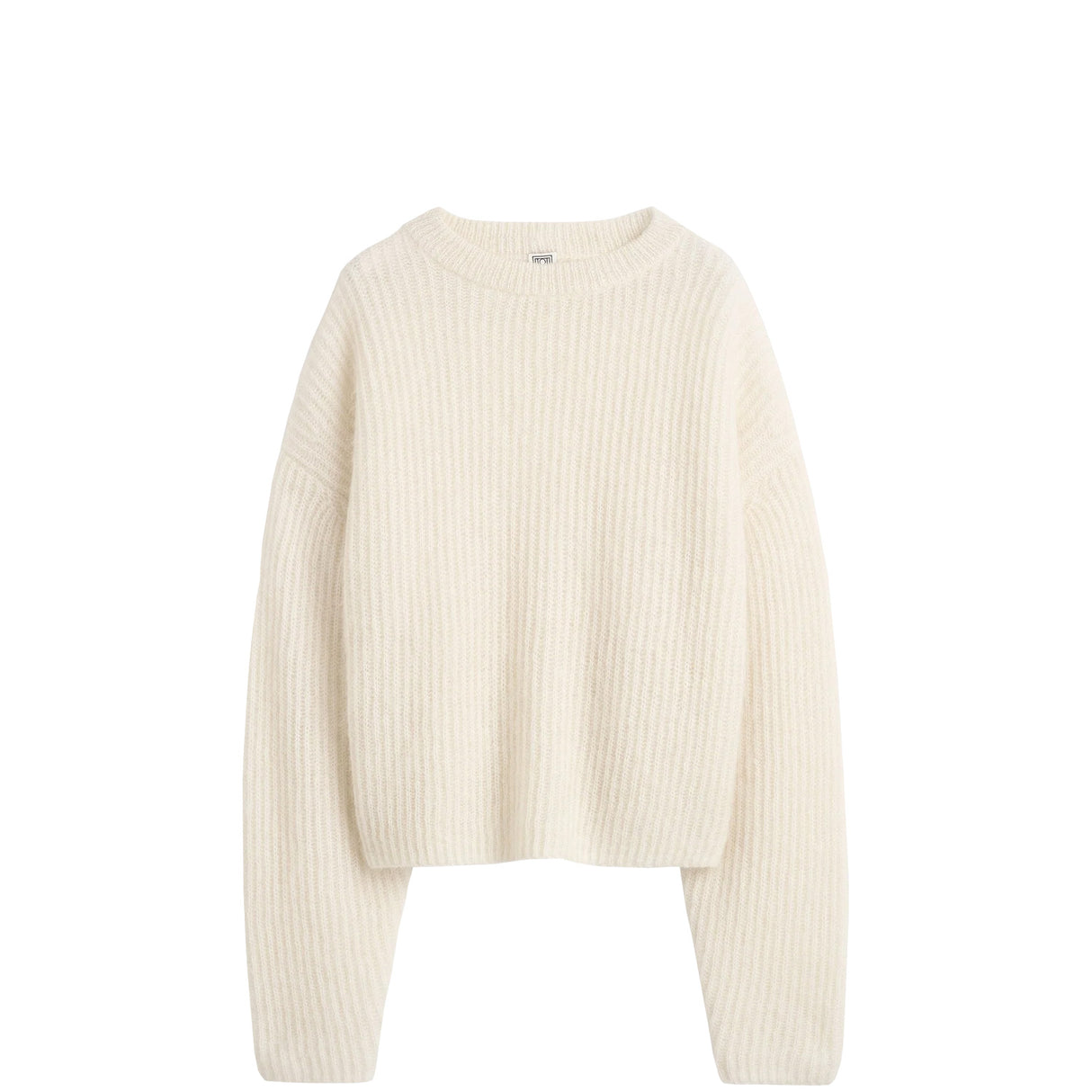 TOTEME MOHAIR BLEND RIB KNIT, Ecru