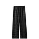 TOTEME MONOGRAM SILK PJ BOTTOMS, Black Monogram