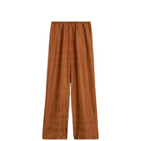 TOTEME MONOGRAM SILK PJ BOTTOMS, Terracotta