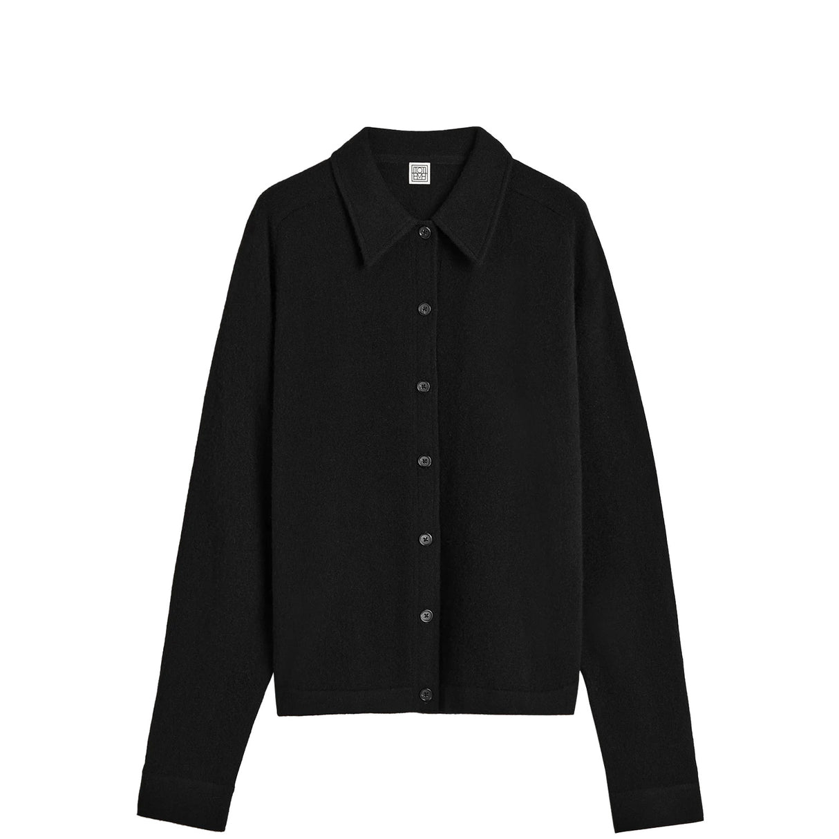 TOTEME RAGLAN-SLEEVE CASHMERE CARDIGAN, Black
