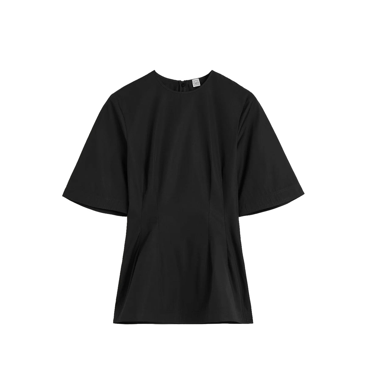 TOTEME SCULPTURAL COTTON TOP, Black