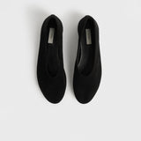 TOTEME SLIP SUEDE BALLERINAS, Black