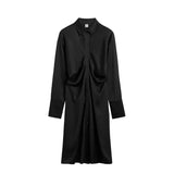TOTEME SLOUCH SHIRTDRESS, Black