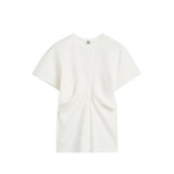 TOTEME SLOUCH WAIST JERSEY TOP, White