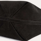 TOTEME SUEDE BELTED TOTE, Espresso Brown