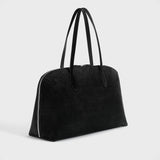 TOTEME SUEDE DAY TOTE, Black