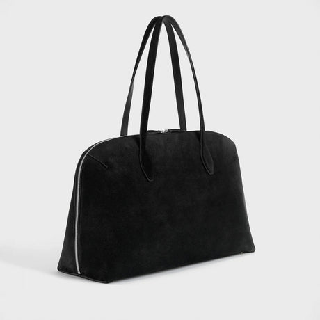 TOTEME SUEDE DAY TOTE, Black