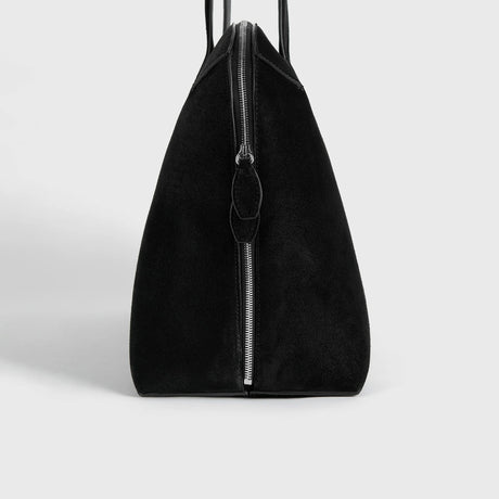 TOTEME SUEDE DAY TOTE, Black