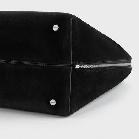 TOTEME SUEDE DAY TOTE, Black