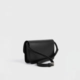 TOTEME T-LOCK LEATHER CROSSBODY, Black