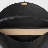 TOTEME T-LOCK LEATHER TOP HANDLE, Black