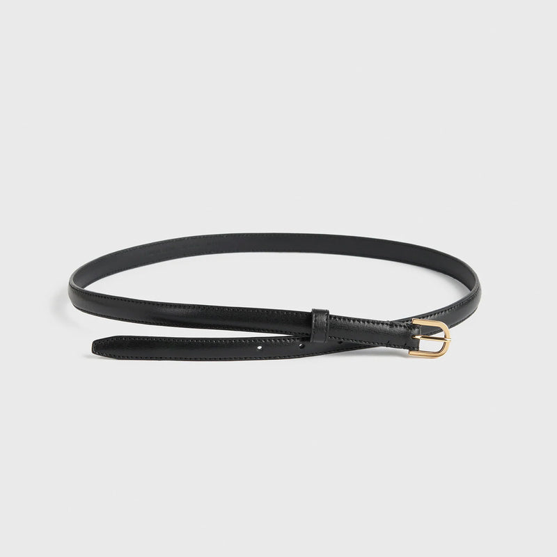 TOTEME THIN TROUSER BELT, Black