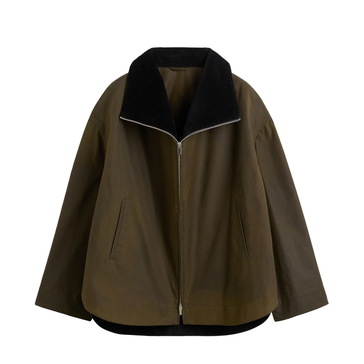 TOTEME ZIPPED COUNTRY JACKET, Bark