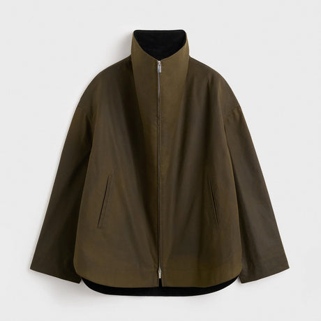 TOTEME ZIPPED COUNTRY JACKET, Bark