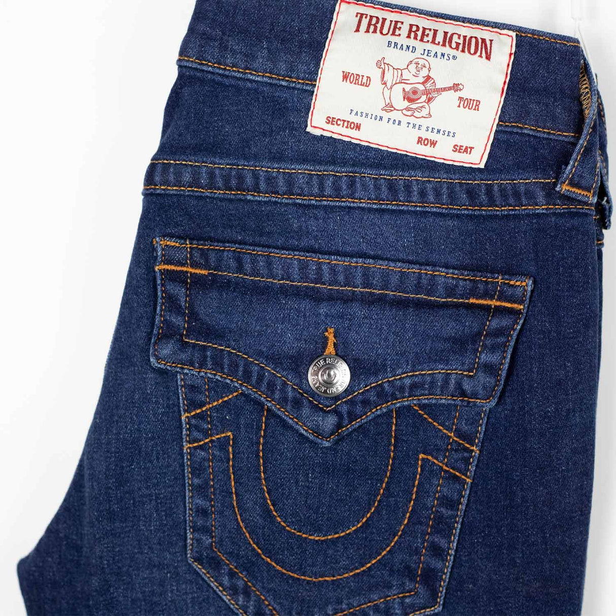 True Religion BILLY FLAP BOOTCUT JEANS, Damon Dark Wash