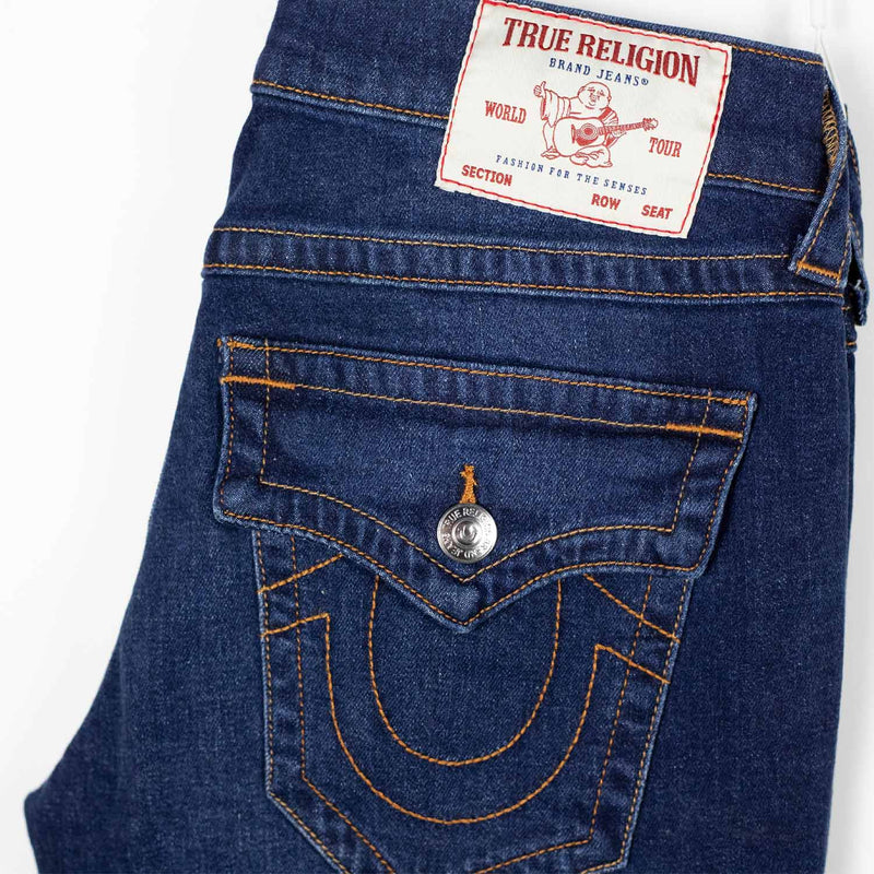 True Religion BILLY FLAP BOOTCUT JEANS, Damon Dark Wash