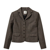 The Garment BALMORAL MINI BLAZER, Brown/Black Check