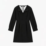 The Garment CREPE BACK DRESS, Black