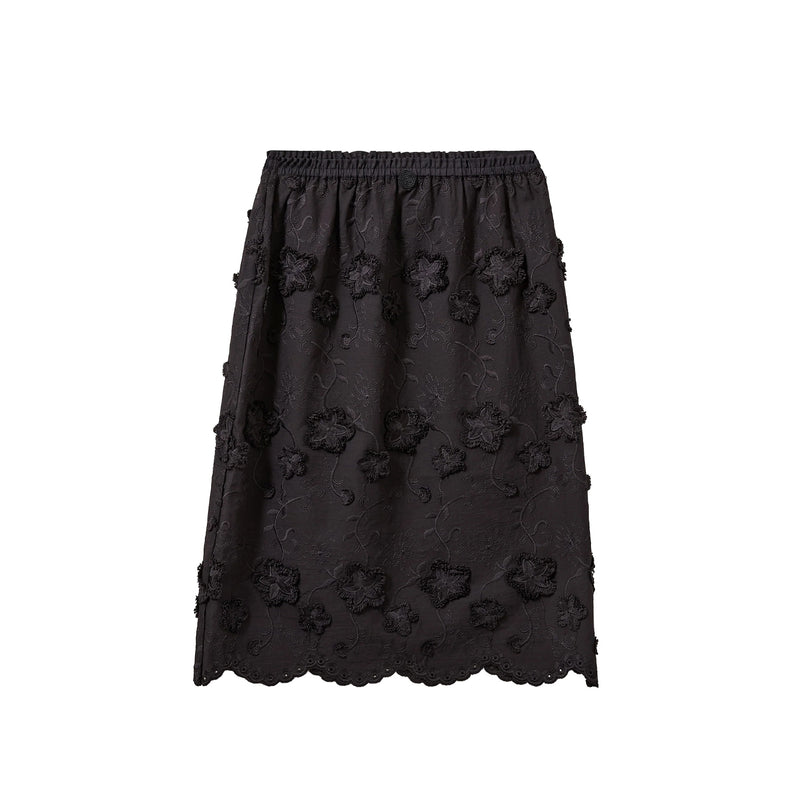 The Garment FLEUR SLIP SKIRT, Black