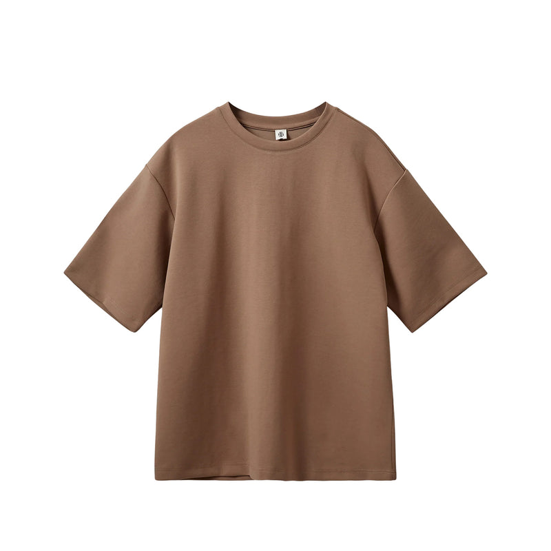 Brown t-shirt on a white background