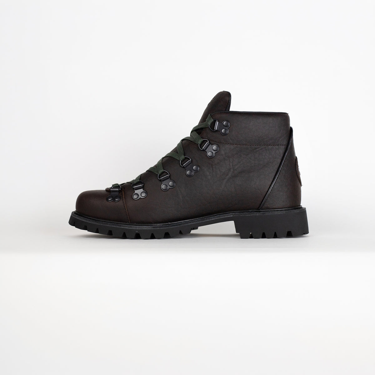 Timberland AUTHENTIC HIKE MID BOOT, Dark Brown Full Grain With Green