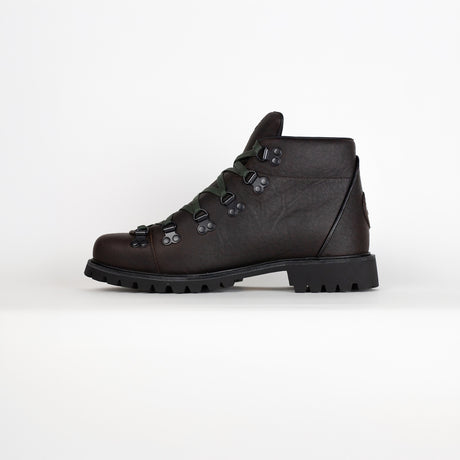 Timberland AUTHENTIC HIKE MID BOOT, Dark Brown Full Grain With Green