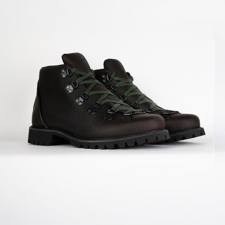 Timberland AUTHENTIC HIKE MID BOOT, Dark Brown Full Grain With Green