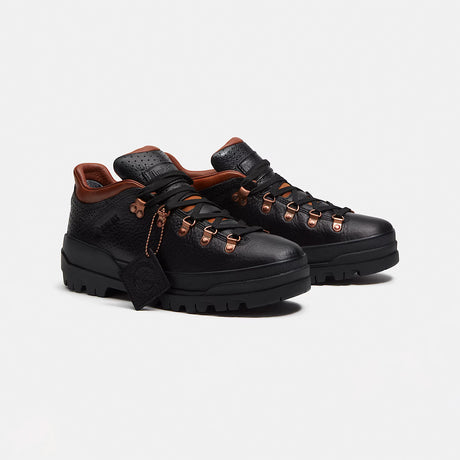 Timberland WORLD HIKER LOW GORE-TEX HIKING BOOT, Black Full-Grain/Rust