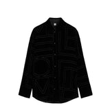 OVERSIZED DEVORE SHIRT, Black