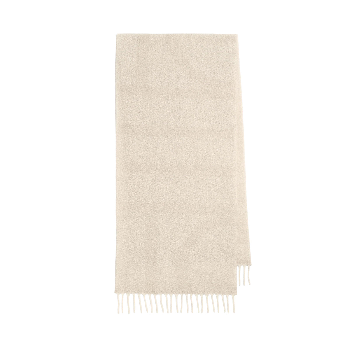 MONOGRAM JACQUARD SCARF, Ecru/White