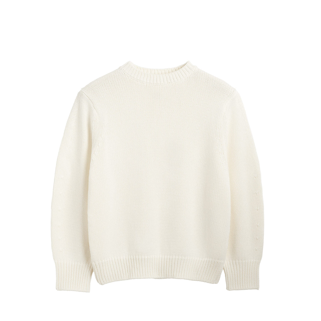 cream sweater on a white background