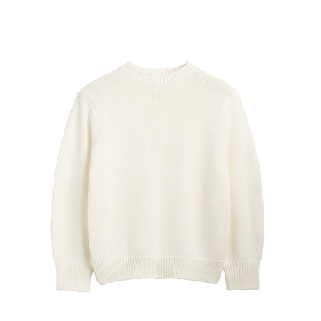 cream sweater on a white background