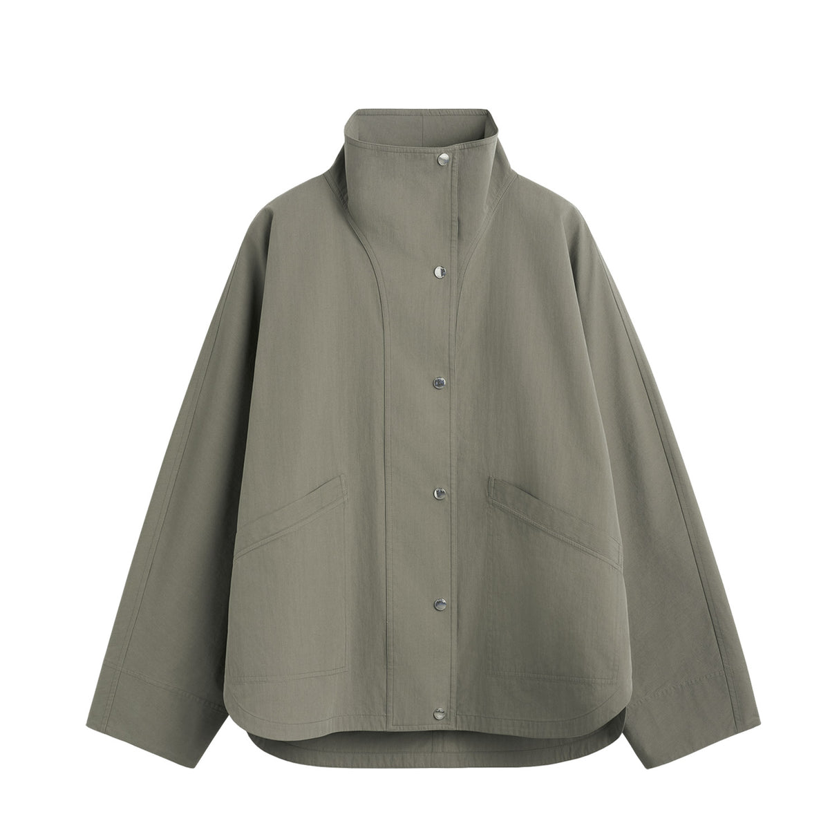 Green jacket on a white background