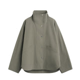Green jacket on a white background