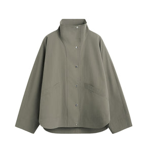 Green jacket on a white background