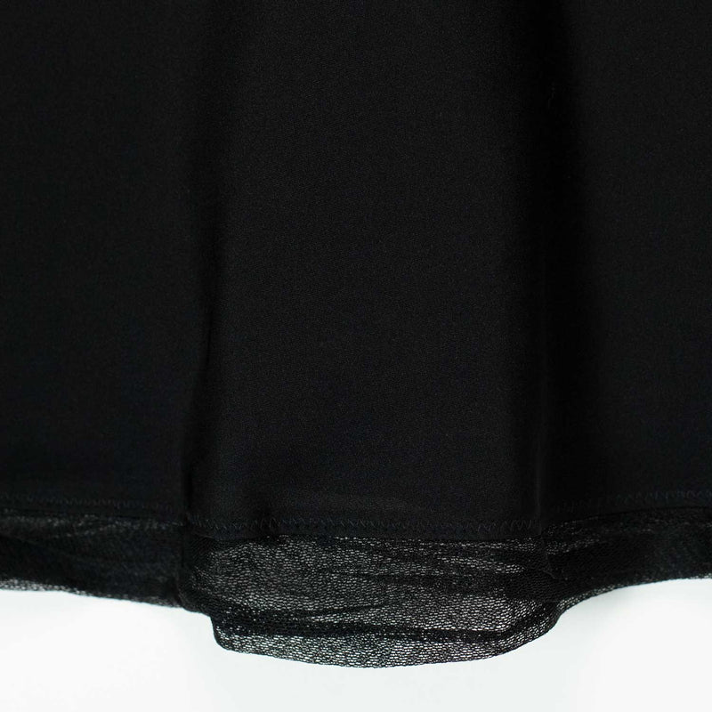 TOTEME SATIN SLIP SKIRT, Black