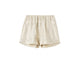 TOTEME MONOGRAM SILK PJ SHORTS, Ivory