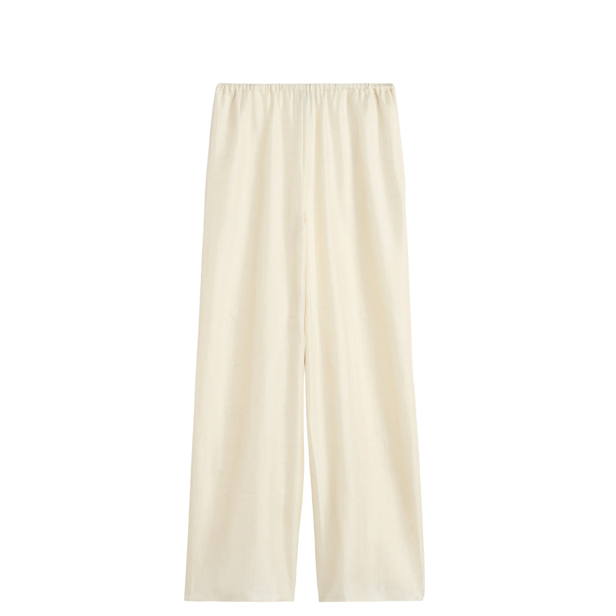 White pants on a white background