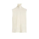 TOTEME SLEEVELESS FINE TURTLENECK, Ecru