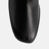 TOTEME SOFT NAPPA ANKLE BOOTS, Black