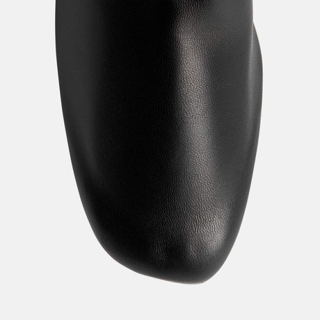 TOTEME SOFT NAPPA ANKLE BOOTS, Black
