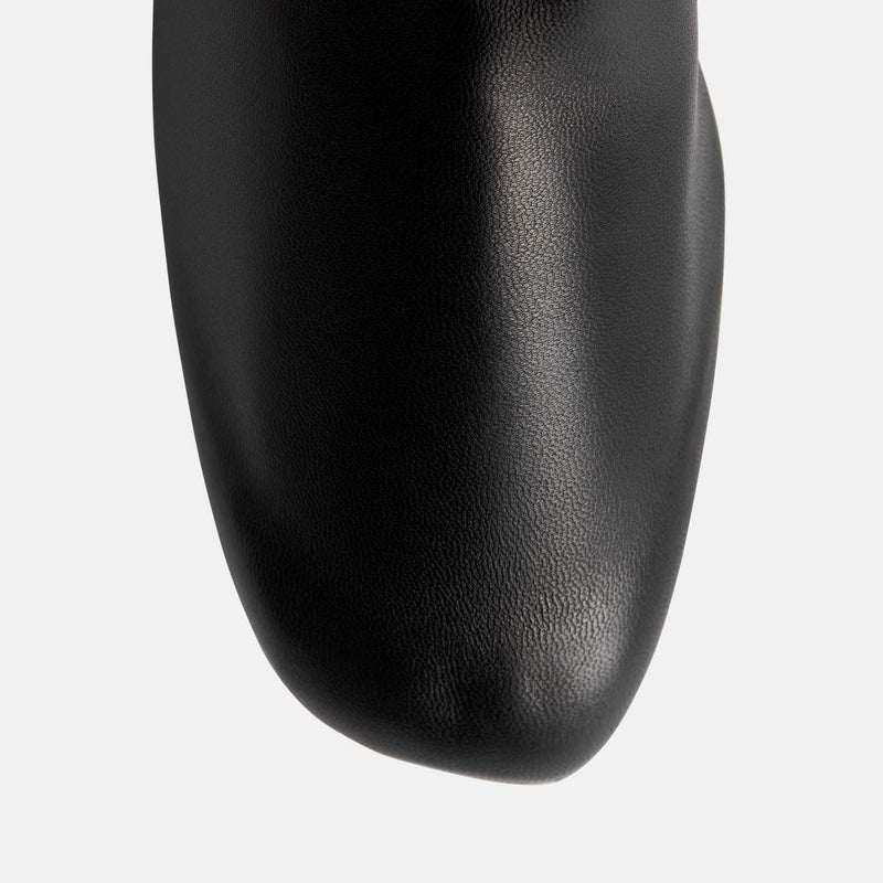 TOTEME SOFT NAPPA ANKLE BOOTS, Black