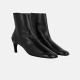 TOTEME SOFT NAPPA ANKLE BOOTS, Black